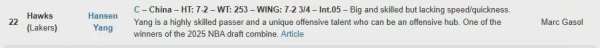 证星策略 牛掰！首轮第22顺位！预测杨瀚森加盟老鹰……